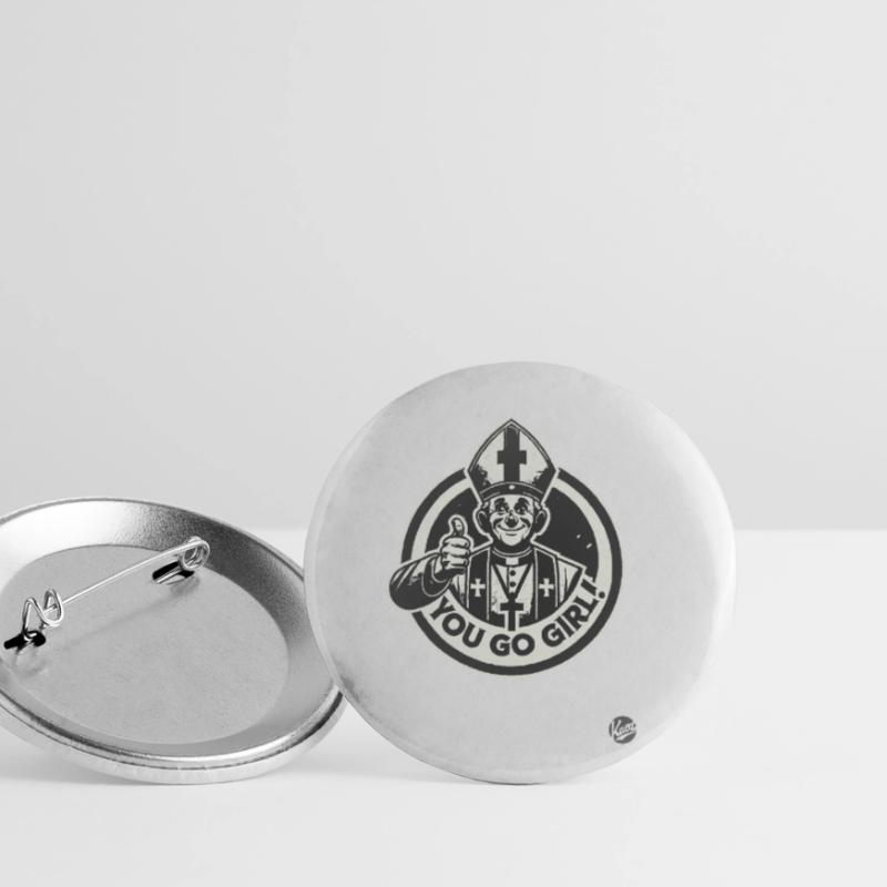 Der Glaube ist mit dir, du schaffst das, Mädchen! Buttons klein 25 mm (5er Pack)