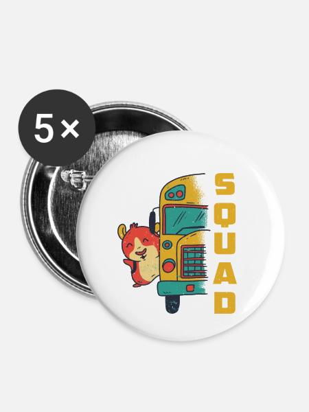 Transportation Squad 7 - Buttons klein 25 mm (5er Pack) - Weiß