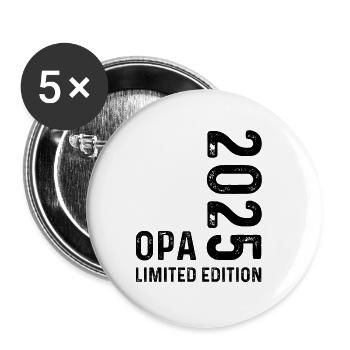 Opa 2025 Limited Edition - Buttons klein 25 mm (5er Pack) - Weiß - Vorne