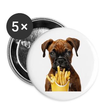 Boxer - Buttons klein 25 mm (5er Pack) - Weiß - Vorne