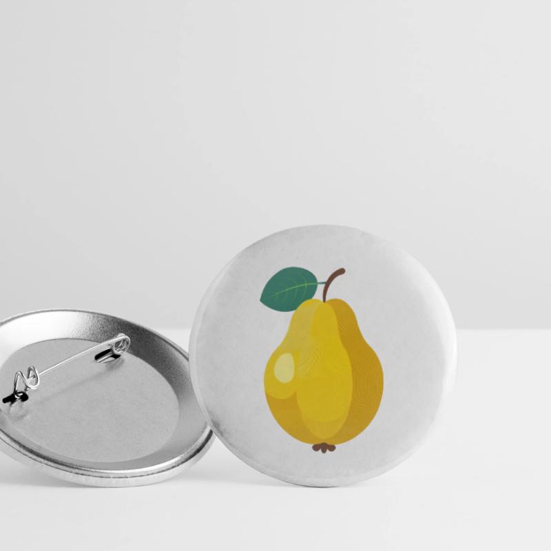Quitte oder Birne Buttons klein 25 mm (5er Pack)