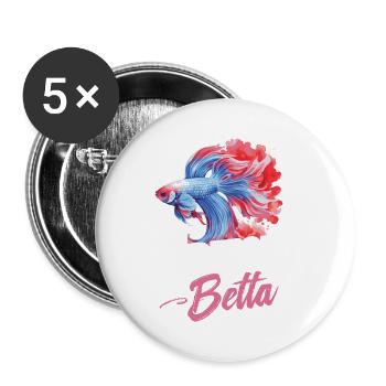Not perfect, but Betta - Buttons small 1''/25 mm (5-pack) - white - Front