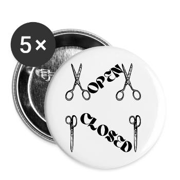 cadeau femme, homme, t-shirt humoristique, humour - Lot de 5 petits badges (25 mm) - blanc - Devant