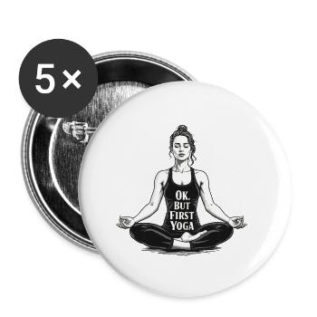FEEL YOUR SELf - Buttons small 1''/25 mm (5-pack) - white - Front