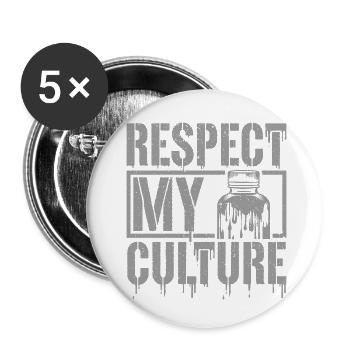 Probiotische Leidenschaft zeigen - Buttons klein 25 mm (5er Pack) - Weiß - Vorne