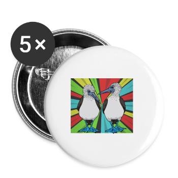 Galapagos Islands - Buttons small 1''/25 mm (5-pack) - white - Front
