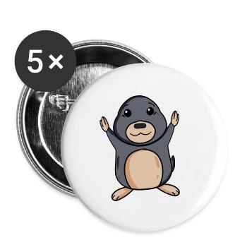 Mole - Buttons small 1''/25 mm (5-pack) - white - Front