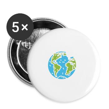 Reise Humor Urlaub - Buttons klein 25 mm (5er Pack) - Weiß - Vorne