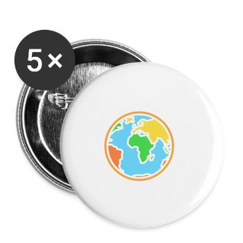 Travel Humor Vacation - Buttons small 1''/25 mm (5-pack) - white - Front