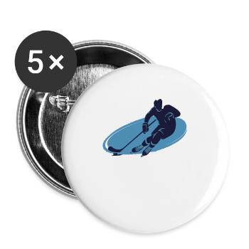 COOLES T-SHIRT, SPIELGEIST - Buttons klein 25 mm (5er Pack) - Weiß - Vorne