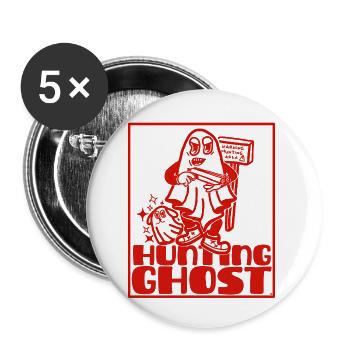Ghost hunter not haunt - Buttons small 1''/25 mm (5-pack) - white - Front