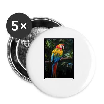 L’ère de l’ara - Lot de 5 petits badges (25 mm) - blanc - Devant