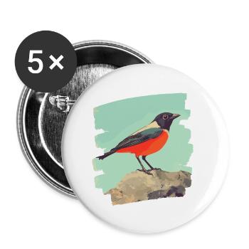 Canary - Buttons small 1''/25 mm (5-pack) - white - Front