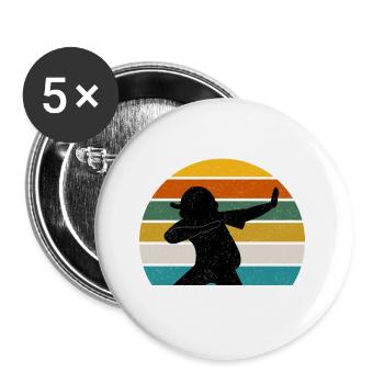 Kids Big Brother 2025 Annonce Cadeau Dab - Lot de 5 petits badges (25 mm) - blanc - Devant
