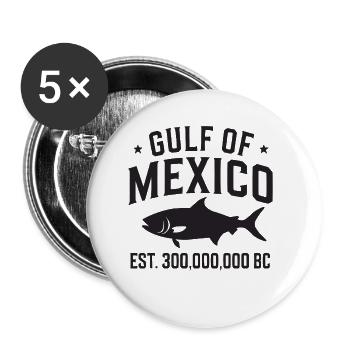 Gulf Of Mexico Oceanic Basin Tourist Spot Travel - Buttons small 1''/25 mm (5-pack) - white - Front