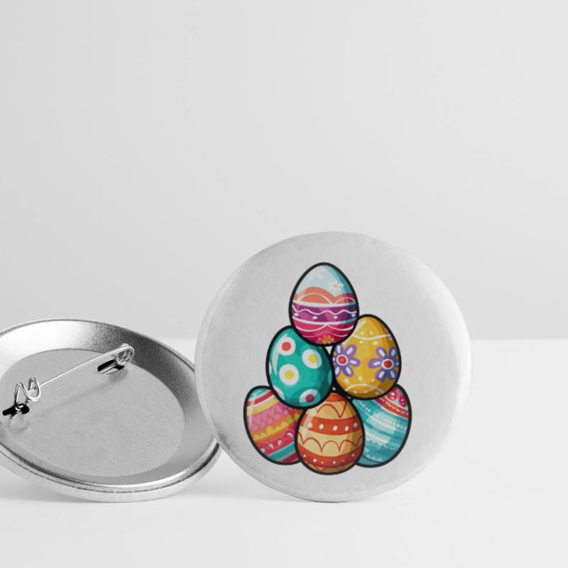 Easter Eggs Easter Bunny Easter Party Buttons small 1''/25 mm (5-pack)