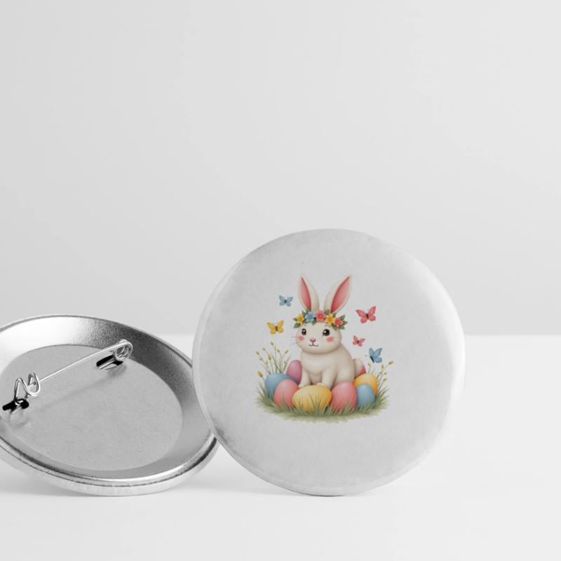 Easter Bunny Easter Bunny Easter Easter Buttons small 1''/25 mm (5-pack)