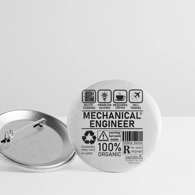 Mechanical Engineer multi tasking problem solving Buttons small 1''/25 mm (5-pack)