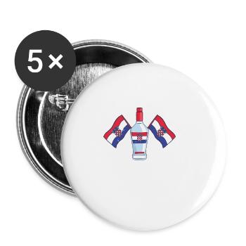 Professional Rakija Maker - Buttons small 1''/25 mm (5-pack) - white - Front