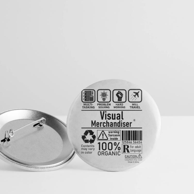 Visual Merchandiser multi tasking problem solving Buttons klein 25 mm (5er Pack)