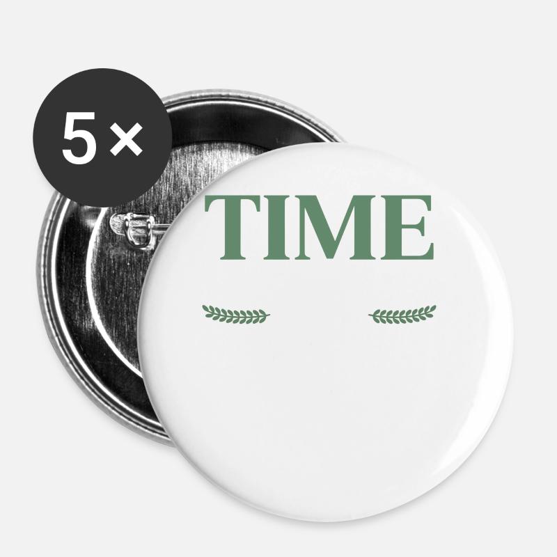Seneca | Time Reveals the Truth – Stoic Quote - Buttons small 1''/25 mm (5-pack) - white