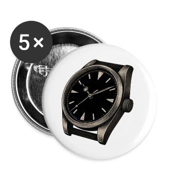 An old wristwatch with patina on the dial - Buttons small 1''/25 mm (5-pack) - white - Front