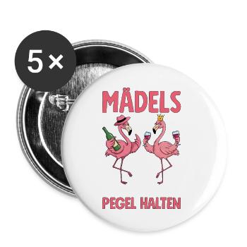 Girls no matter what happens Maintain levels - Buttons small 1''/25 mm (5-pack) - white - Front