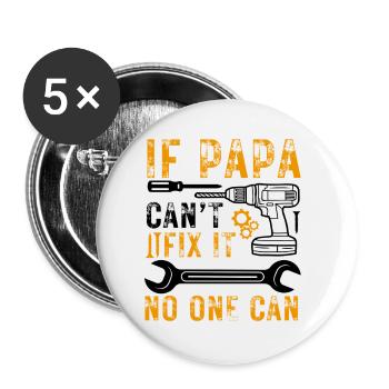 Artisan Dad Saying Tool - Buttons small 1''/25 mm (5-pack) - white - Front