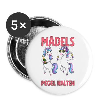 Girls no matter what happens Maintain levels - Buttons small 1''/25 mm (5-pack) - white - Front