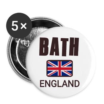 Bath, England - Buttons small 1''/25 mm (5-pack) - white - Front