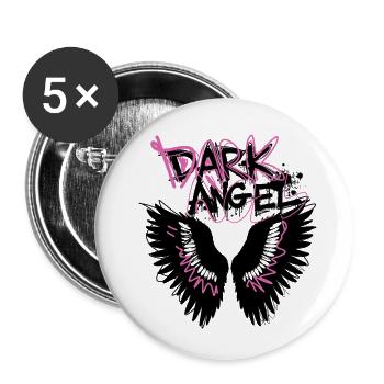 Engelsflügel,angelwings,Graffiti,dark angel - Buttons small 1''/25 mm (5-pack) - white - Front