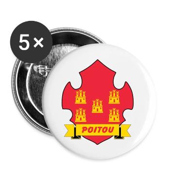 Poitou - Buttons small 1''/25 mm (5-pack) - white - Front