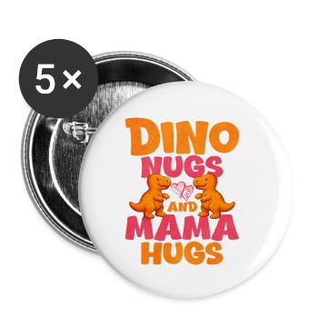 Chicken Nugget - Buttons small 1''/25 mm (5-pack) - white - Front