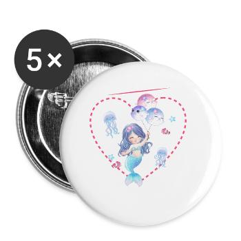 Announcing offspring I'm going to be a big sister in 2027 - Buttons small 1''/25 mm (5-pack) - white - Front