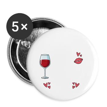 Oh Sip It's A Girls Trip - Buttons small 1''/25 mm (5-pack) - white - Front