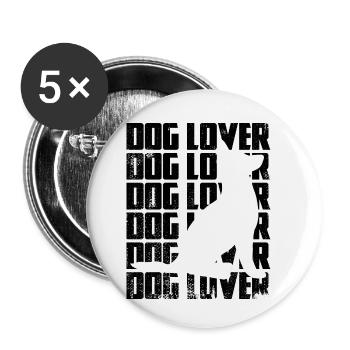 Snowboarder - Buttons klein 25 mm (5er Pack) - Weiß - Vorne