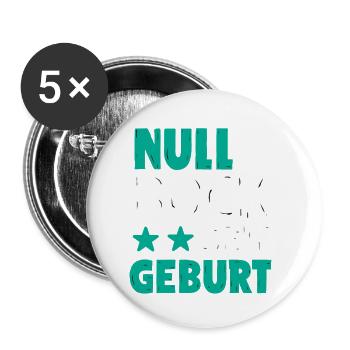 Zero desire since birth | Funny saying - Buttons small 1''/25 mm (5-pack) - white - Front