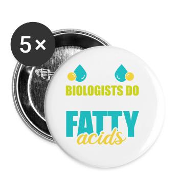 Biology Teacher Biologist Microbiology Biologist - Buttons small 1''/25 mm (5-pack) - white - Front