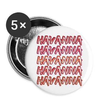 La Havane comme voyage - Lot de 5 petits badges (25 mm) - blanc - Devant