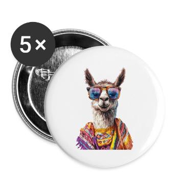 lama - Buttons small 1''/25 mm (5-pack) - white - Front