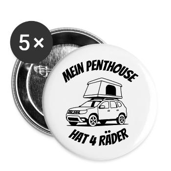 Roof tent - my penthouse - Buttons small 1''/25 mm (5-pack) - white - Front