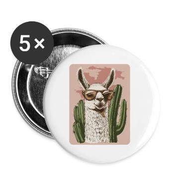 lama - Buttons small 1''/25 mm (5-pack) - white - Front