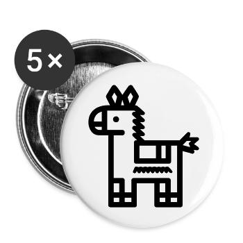 Pinata - Buttons small 1''/25 mm (5-pack) - white - Front