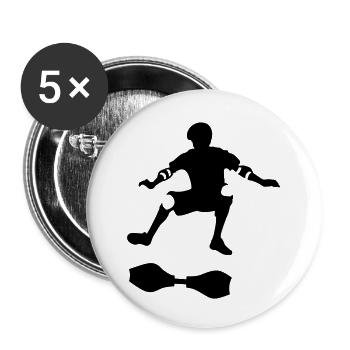Planche de rue - Lot de 5 petits badges (25 mm) - blanc - Devant