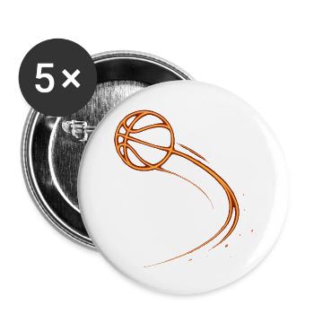 Basketball Basketball Player Gift Idea Baller Bball - Buttons small 1''/25 mm (5-pack) - white - Front