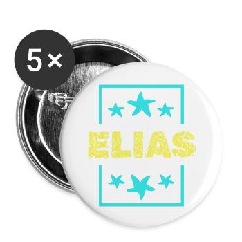 Elias - Buttons small 1''/25 mm (5-pack) - white - Front