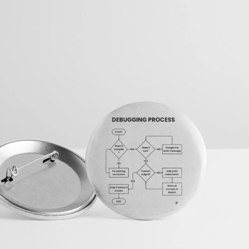 Debugging Process - Ship It Before Breaks Gift Buttons small 1''/25 mm (5-pack)