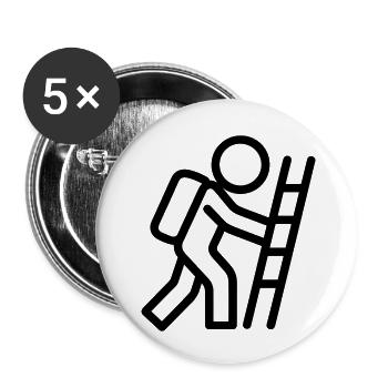 evacuation - Buttons small 1''/25 mm (5-pack) - white - Front