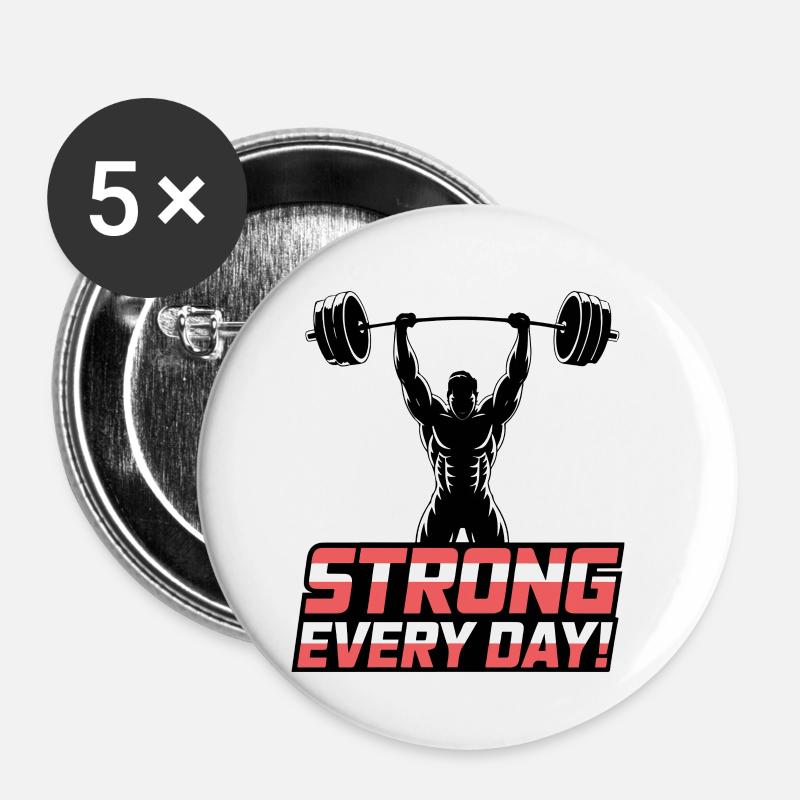 Everyday Strength Lift - Buttons small 1''/25 mm (5-pack) - white