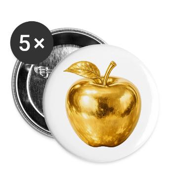 Golden Apple | Venus, Aphrodite, Helena, Paris - Buttons small 1''/25 mm (5-pack) - white - Front